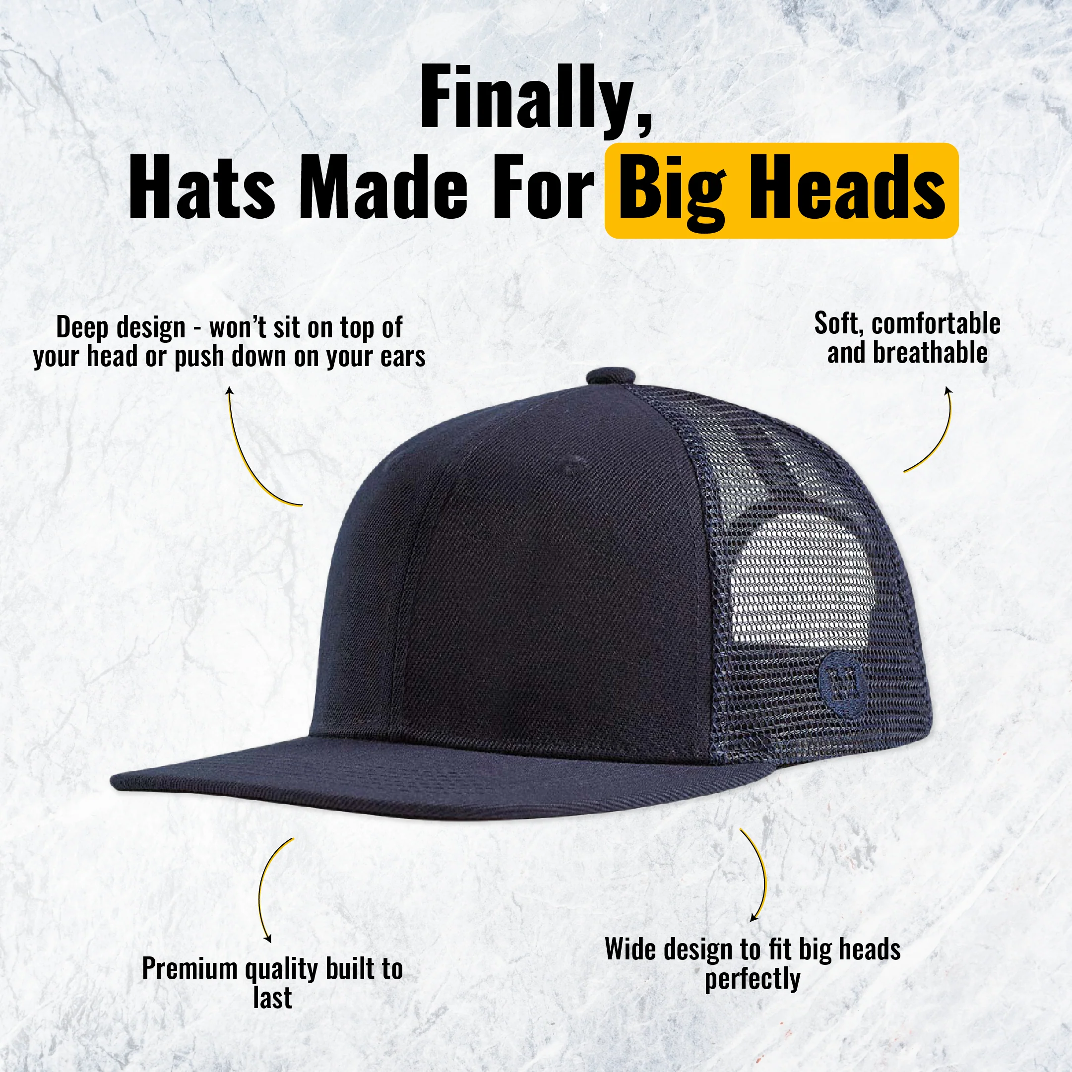 Blank Trucker - Navy - Image 7