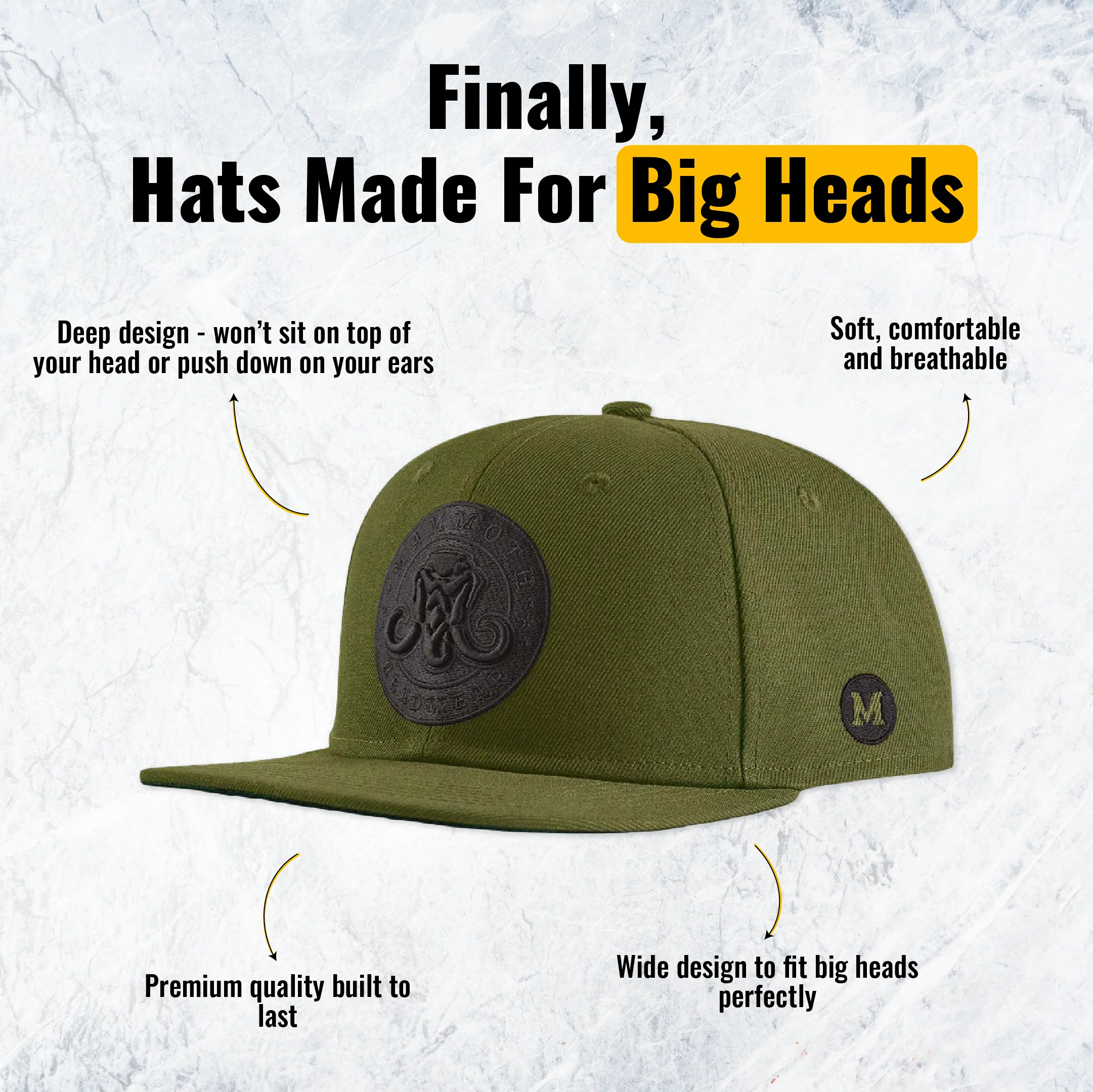 Classic Snapback - Olive - Image 9