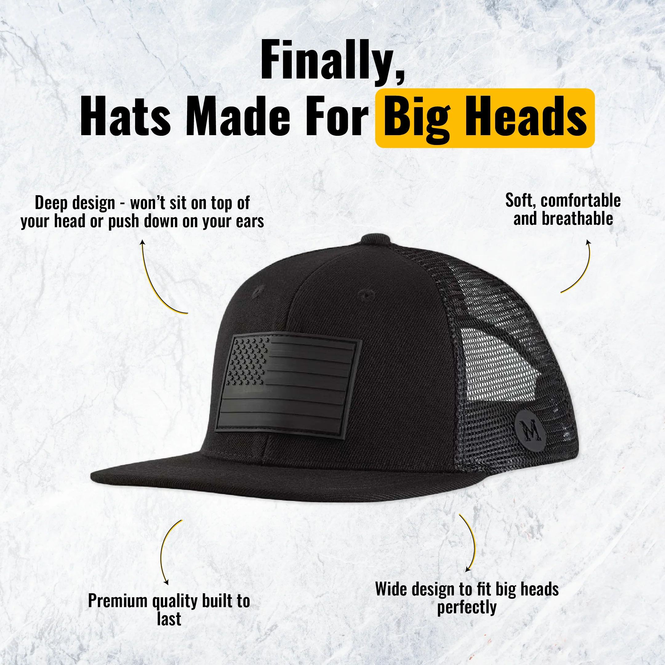 Classic Trucker - Black Flag - Image 8